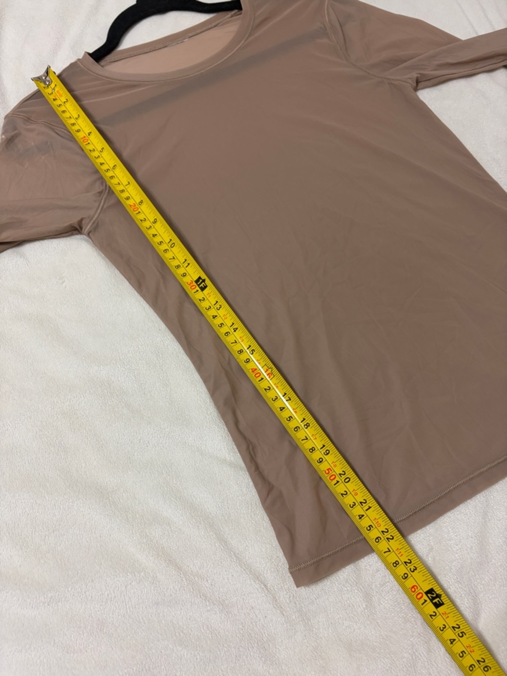 Athleta Apero Mesh Top Long Sleeve Brownstone Sheer in Taupe - Picture 10 of 14